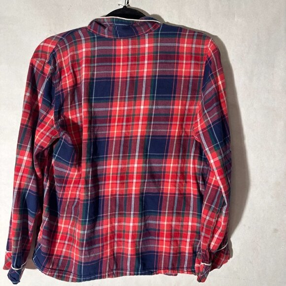 Victorias Secret VS Plaid Pajama Top Size Small Petite Red Christmas Tartan - Picture 5 of 5